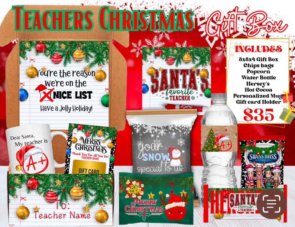 Teacher Christmas Box